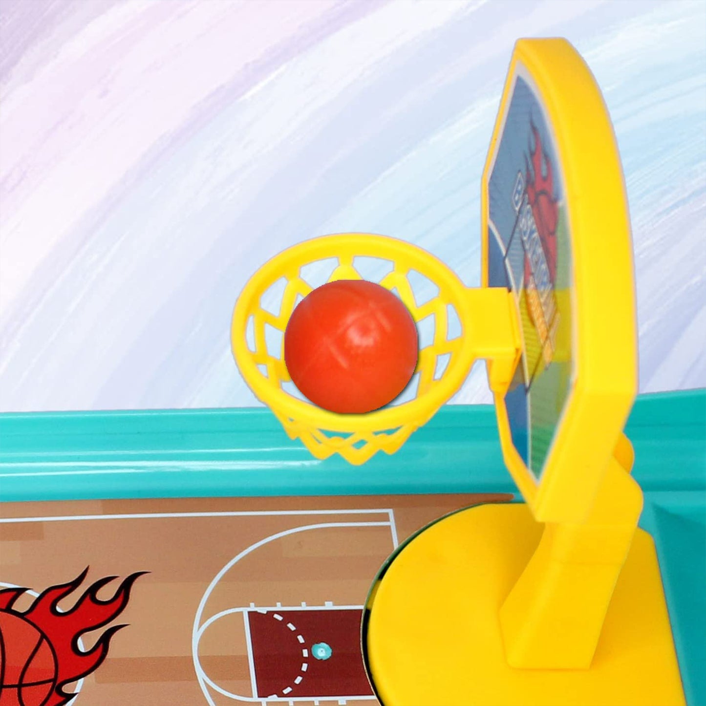 Wukusy mini tabletop finger basketball game for kids and adults, featuring a desktop indoor game with miniature basketball and finger bowling.