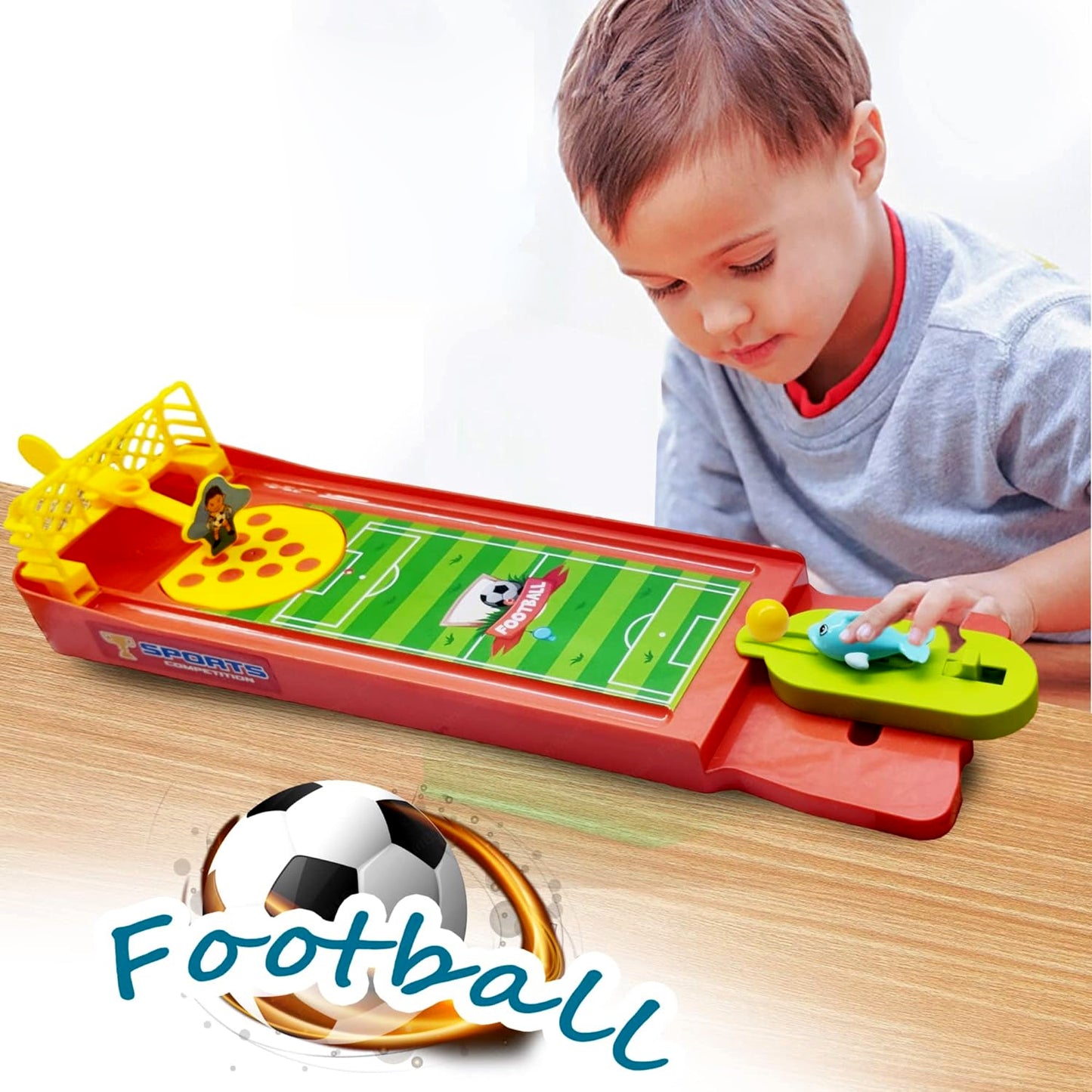 Wukusy mini table-top finger football game for kids and adults, indoor desktop game with finger bowling for boys, girls, and families.