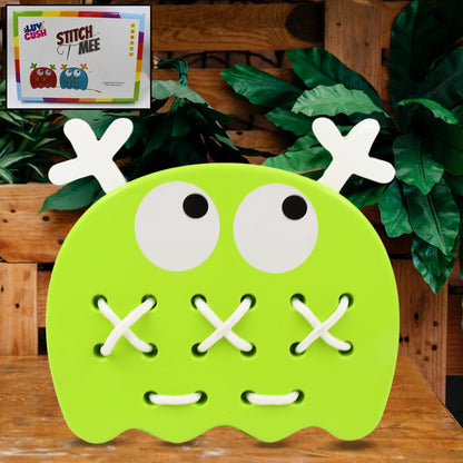 Wukusy Stitch Mee puzzle toy featuring colorful Stitch character in various styles, ideal for brain games and kids' birthday gifts.