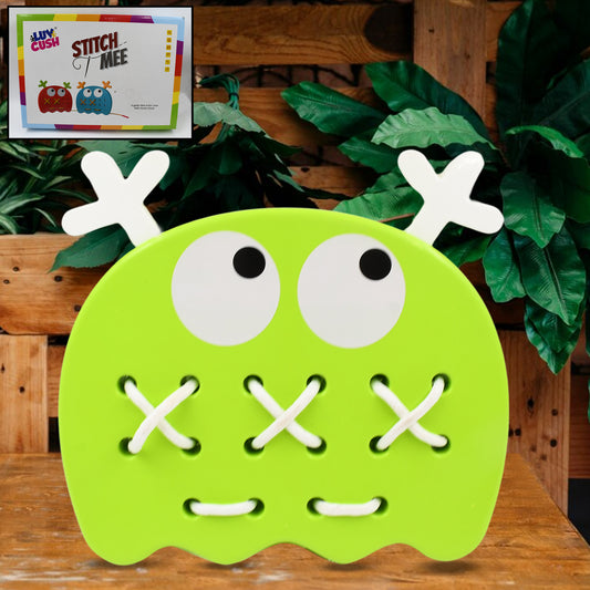 Wukusy Stitch Mee puzzle toy featuring colorful Stitch character in various styles, ideal for brain games and kids' birthday gifts.
