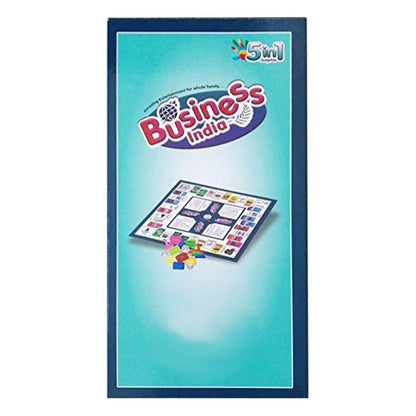 Wukusy 1906 Fun Filled Business Game toy set with plastic money coins for young aspiring businessmen, includes game pieces and play money.
