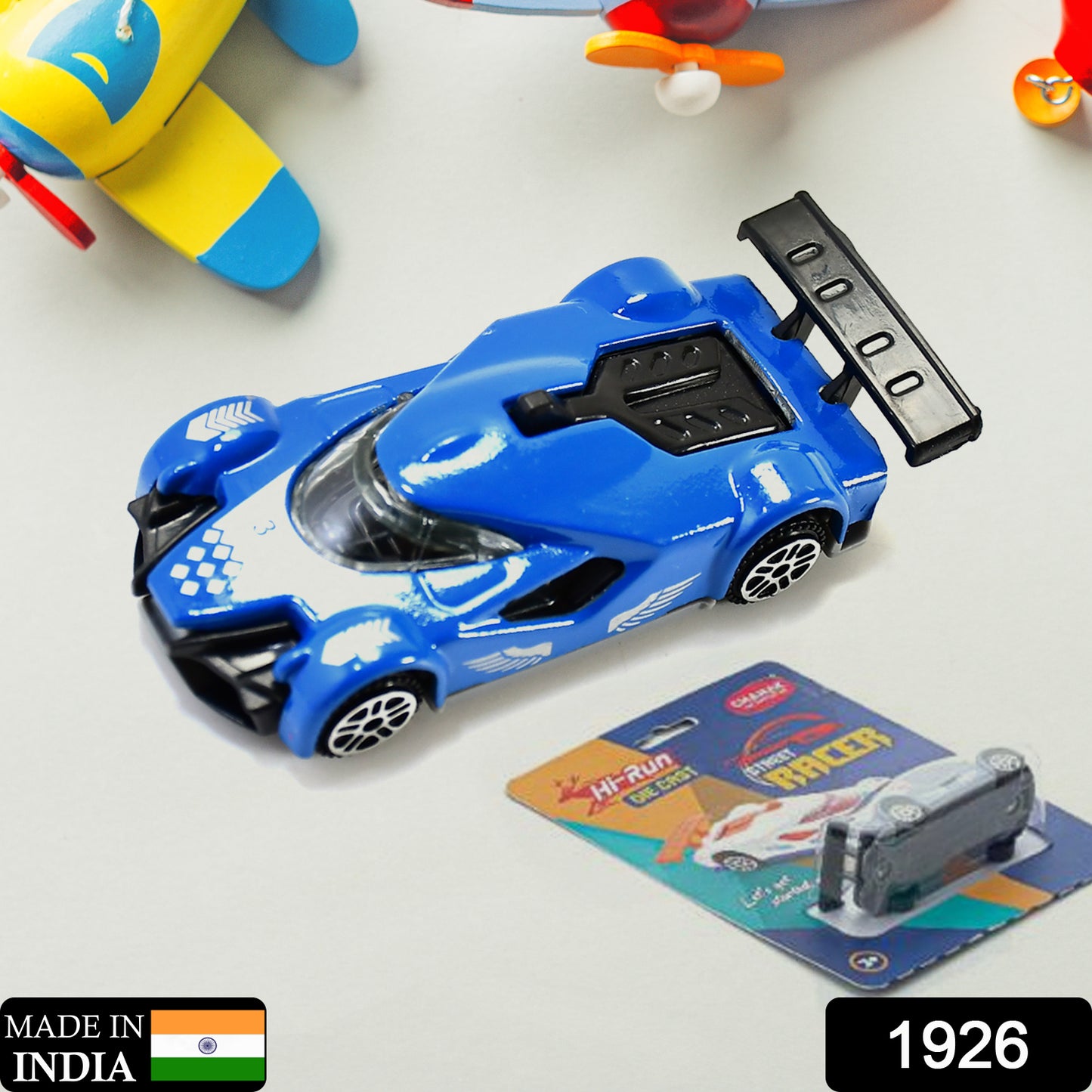 Wukusy 1926 Street Racer Car metal die-cast toy for children aged 3+, featuring a sleek, vintage design for play and display.