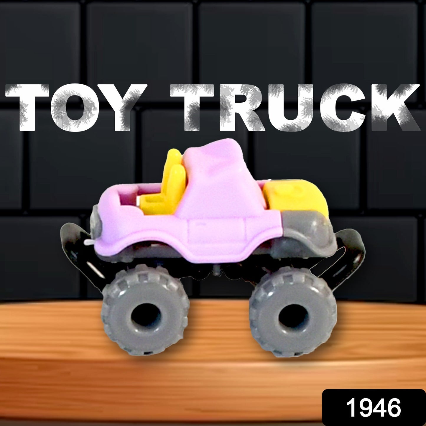 Wukusy 1946 Mini Monster Trucks friction-powered toy cars with big plastic tires for kids, featuring blaze trucks and super cars.