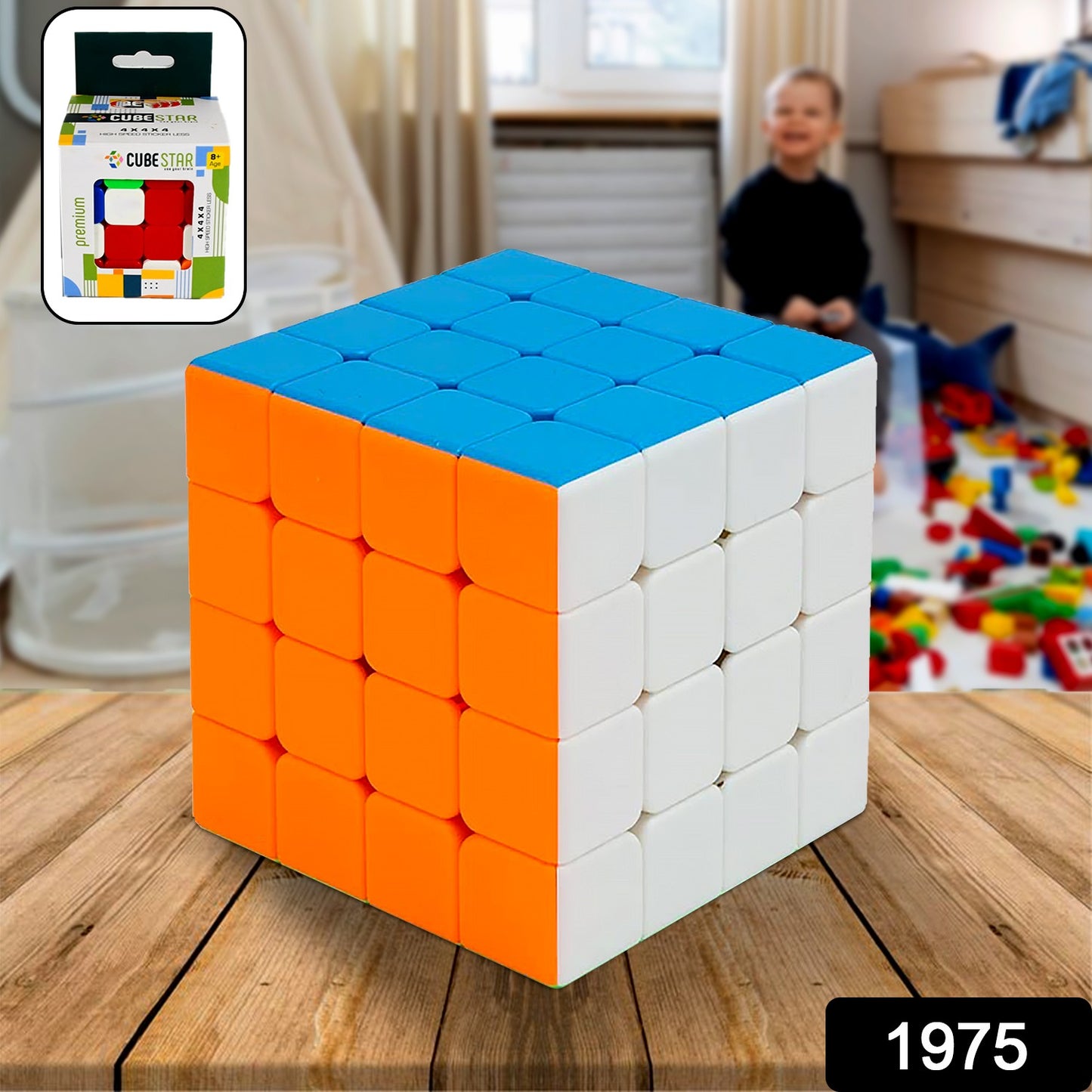 Wukusy 1975 Small Puzzle Cube, high-speed stickerless magic cube for kids and adults, black plastic, smooth twisting, puzzle toy.