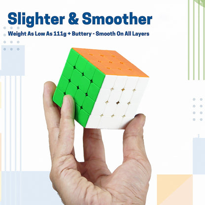 Wukusy 1975 Small Puzzle Cube, high-speed stickerless magic cube for kids and adults, in a pack of one, suitable for ages 8+
