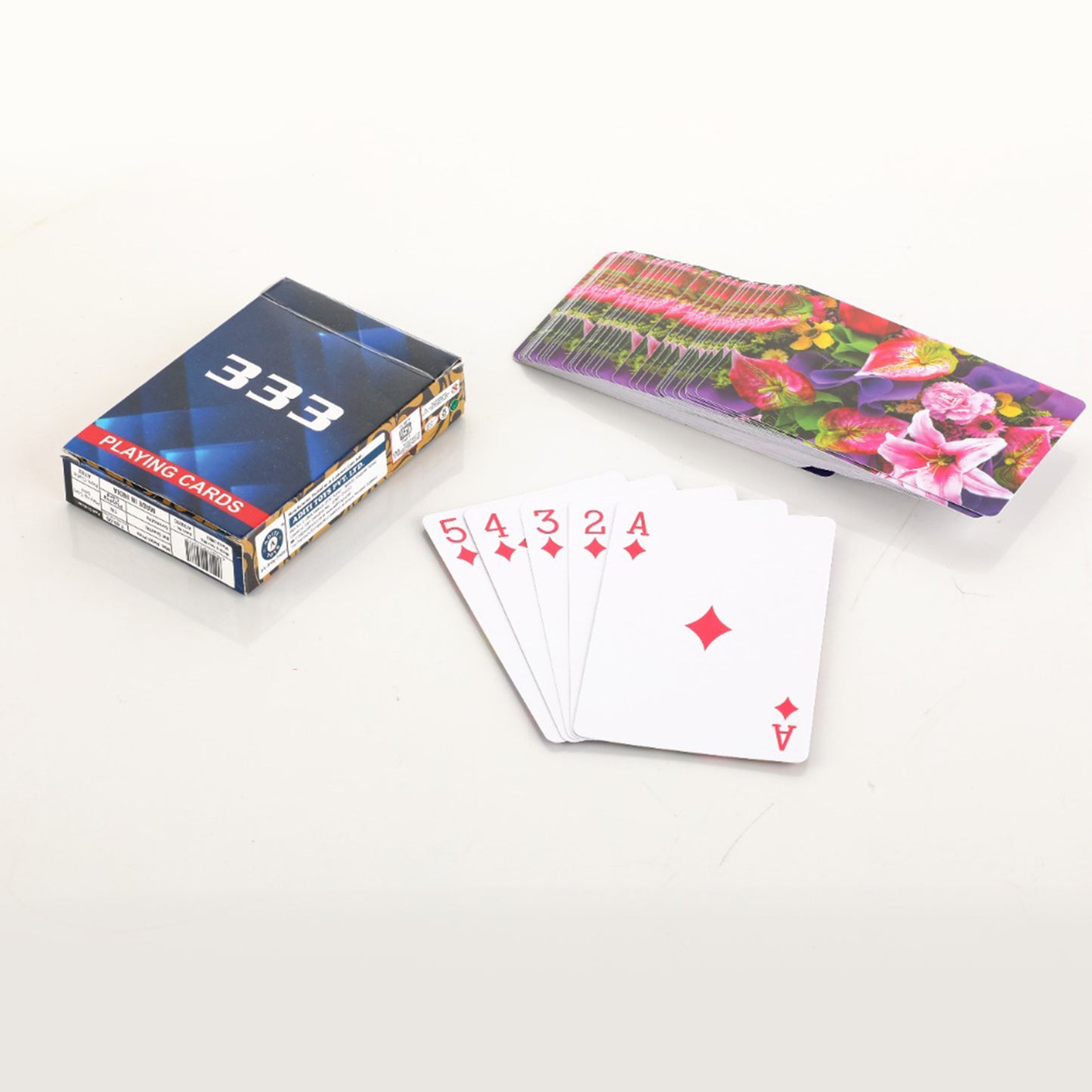 Wukusy luxury 1982 playing cards deck with intricate pattern, HD printing, durable and flexible poker cards for recreational play.