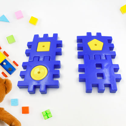 Wukusy 4-piece set of colorful digital building blocks for children ages 3-12, educational toys for boys and girls.