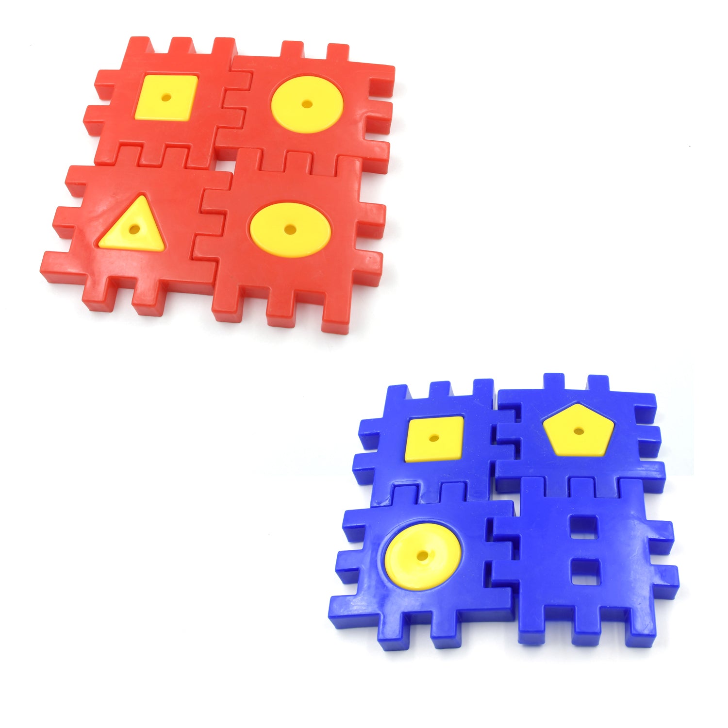Wukusy educational toy set with four colorful digital building blocks for children aged 3-12, ideal for creative play and learning.