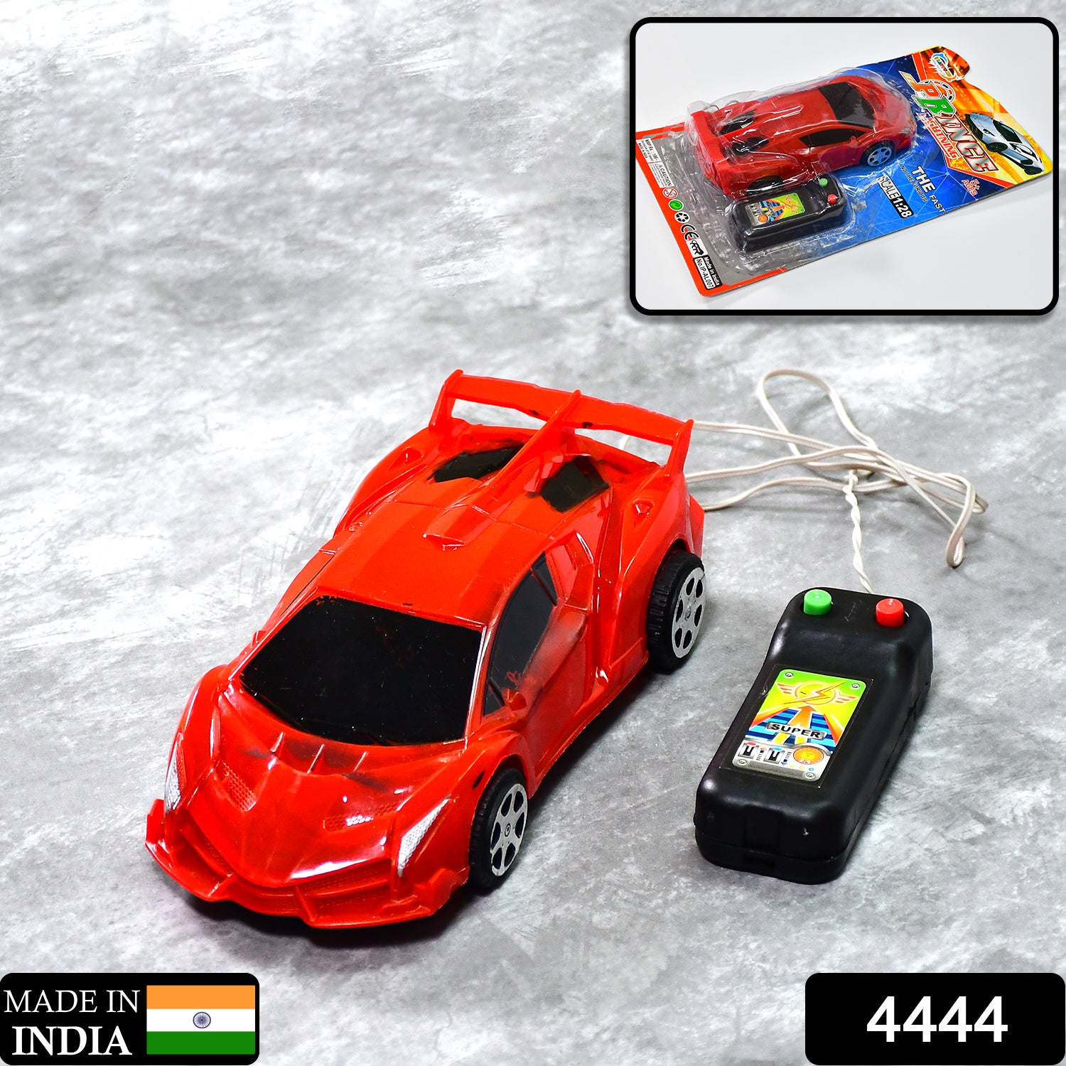 Wukusy 4444 remote control racing toy car, simulation model with detailed design and vibrant colors for kids' play.
