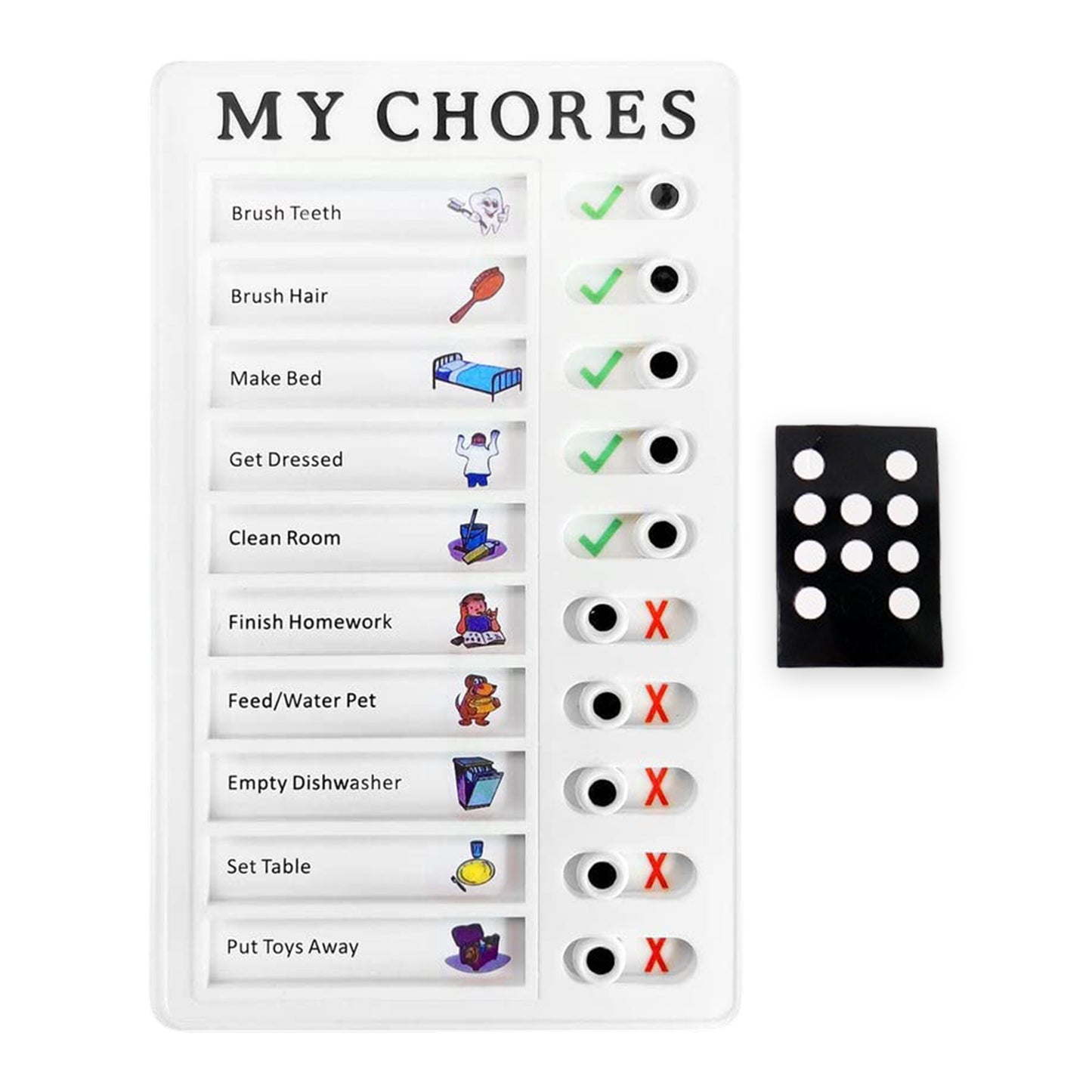 Wukusy portable 20x12cm My Chores home note board for planning and reminders, ideal for organizing chores and schedules.