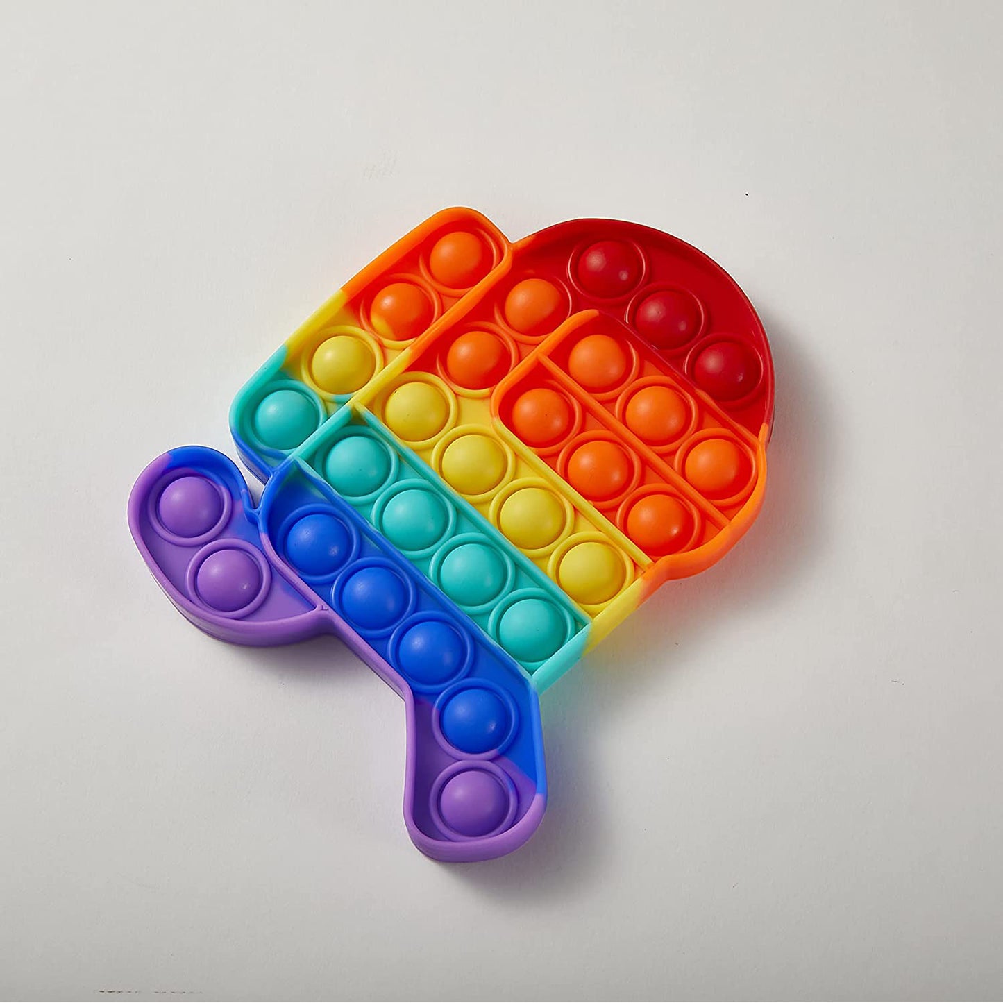 Wukusy Among Us running fidget toy, colorful plastic toy for kids and adults for fun and entertainment.