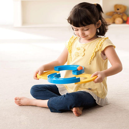 Wukusy 8061 Run Construction Toys Set featuring colorful plastic construction vehicles and tools for imaginative play