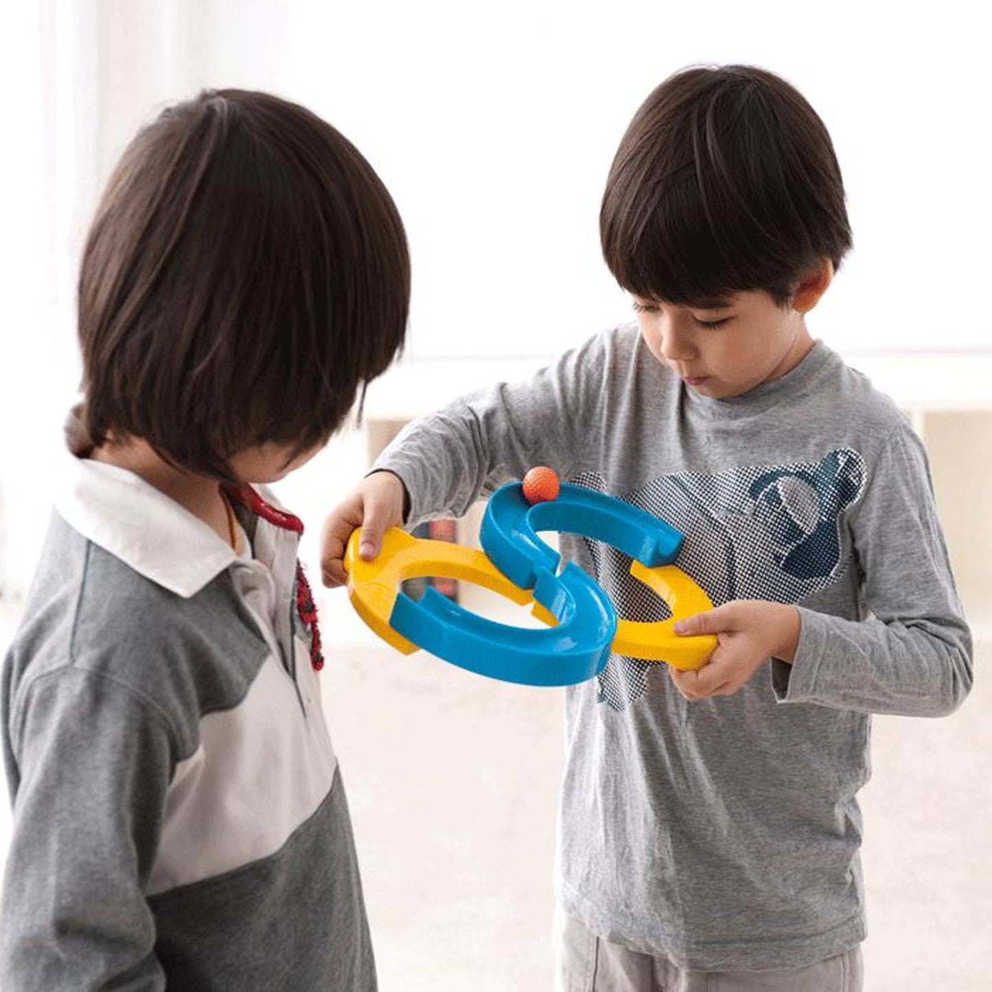 Wukusy 8061 Run Construction Toys Set featuring colorful construction vehicles and tools for imaginative play.