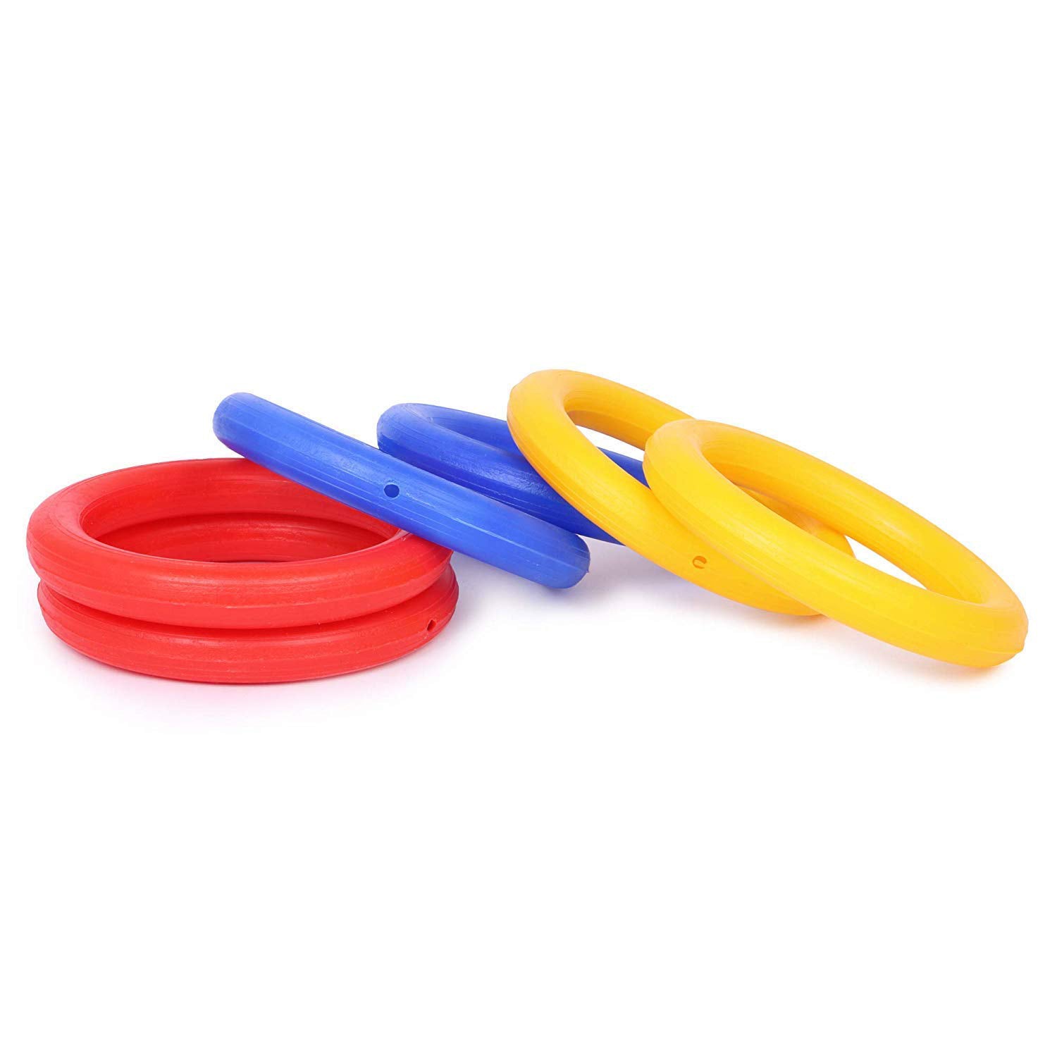 Wukusy 13-piece ring toss toy game for children, suitable for indoor and outdoor play at home or school settings.