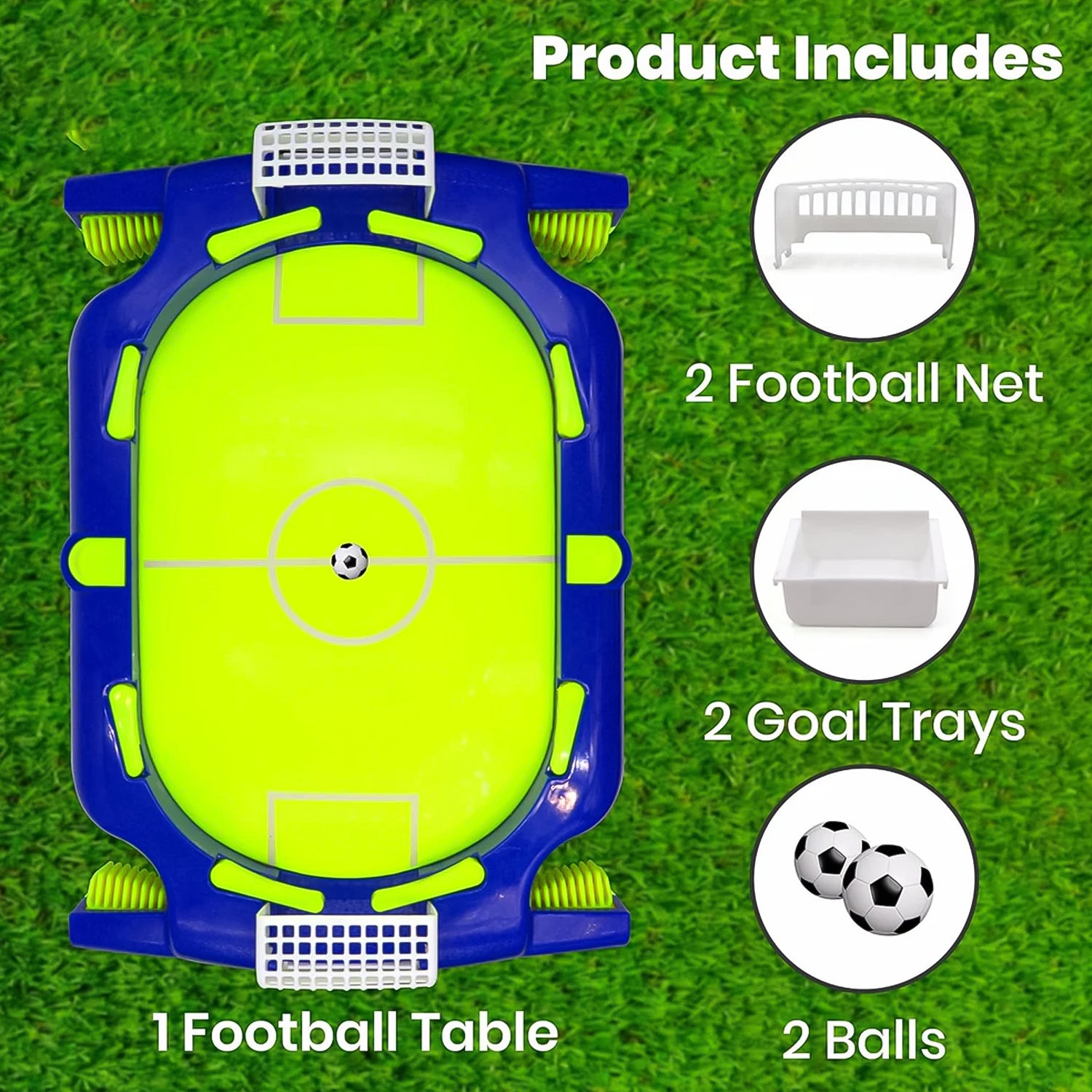Aditi Interactive Tabletop Football Flickers Game Set by Wukusy, featuring mini football figures and a compact game surface.