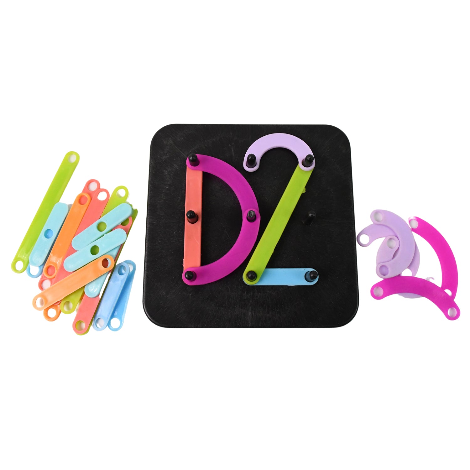 Wukusy Alpha Numeric Puzzle featuring colorful alphabet and number pieces for educational toy play.