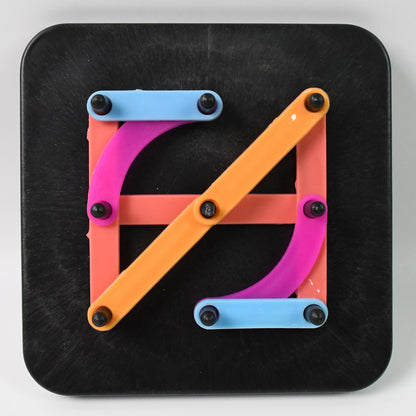 Wukusy alphabet construction puzzle with colorful alpha-numeric pieces for kids' educational toy and motor skills development.