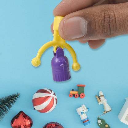 Wukusy bell shape pencil top promotional toy in mixed colors, designed as a fun decorative accessory for pencils.