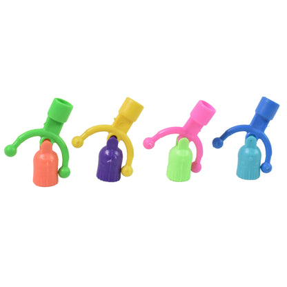 Bell-shaped Wukusy pencil top toy in mixed colors, designed as a fun promotional item for children.