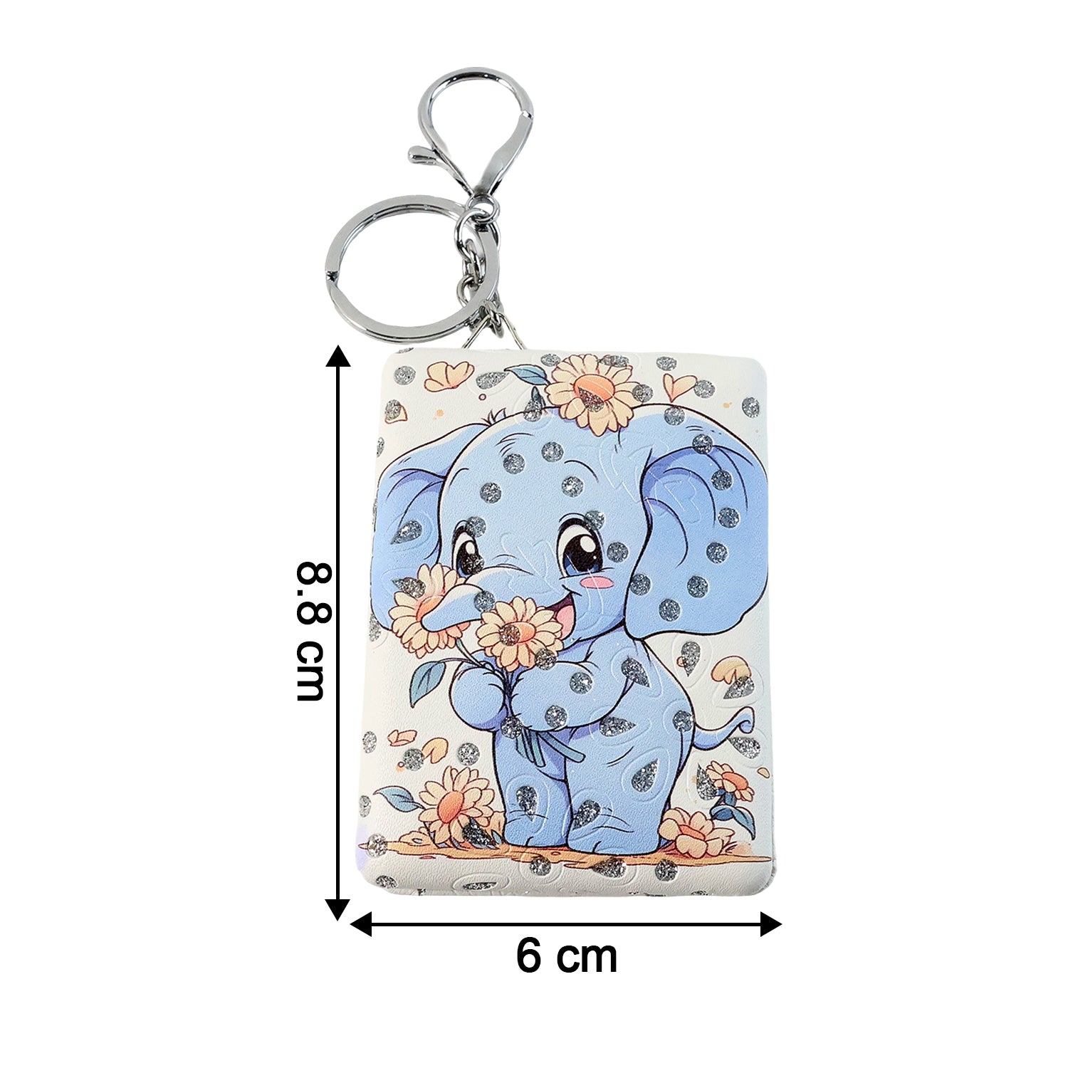 Wukusy foldable mirror keychain, compact toy accessory with a mirror, featuring colorful design for on-the-go use.