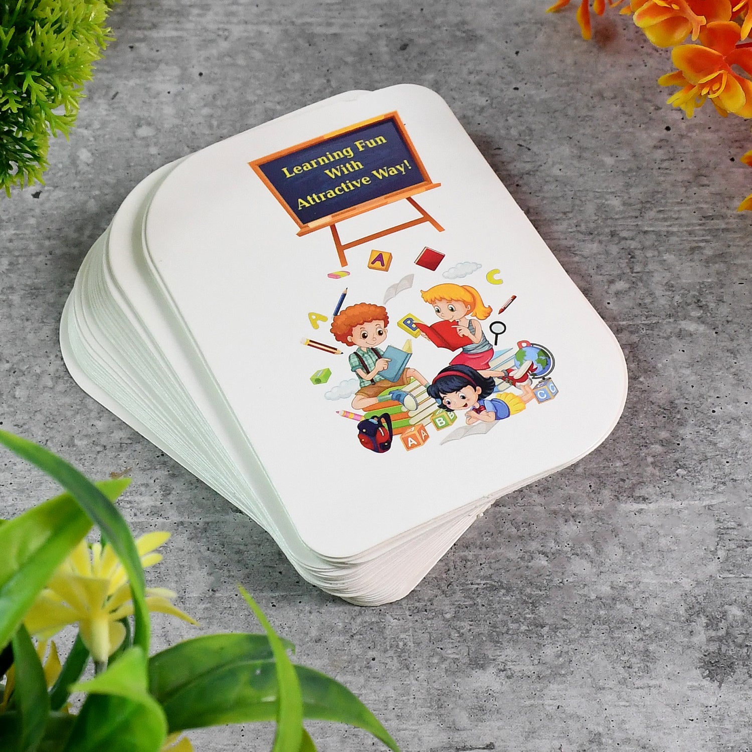 Wukusy Kid Kraft early learner 32-piece number flashcard set for kids educational toys, featuring colorful number cards.