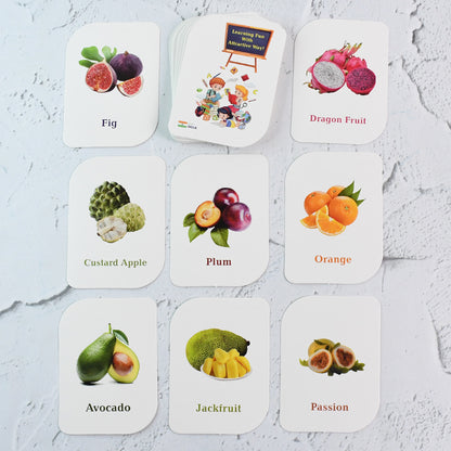 Wukusy Kidkraft Early Learner Educational Flashcards featuring 32 colorful bird illustrations for children's learning toys.