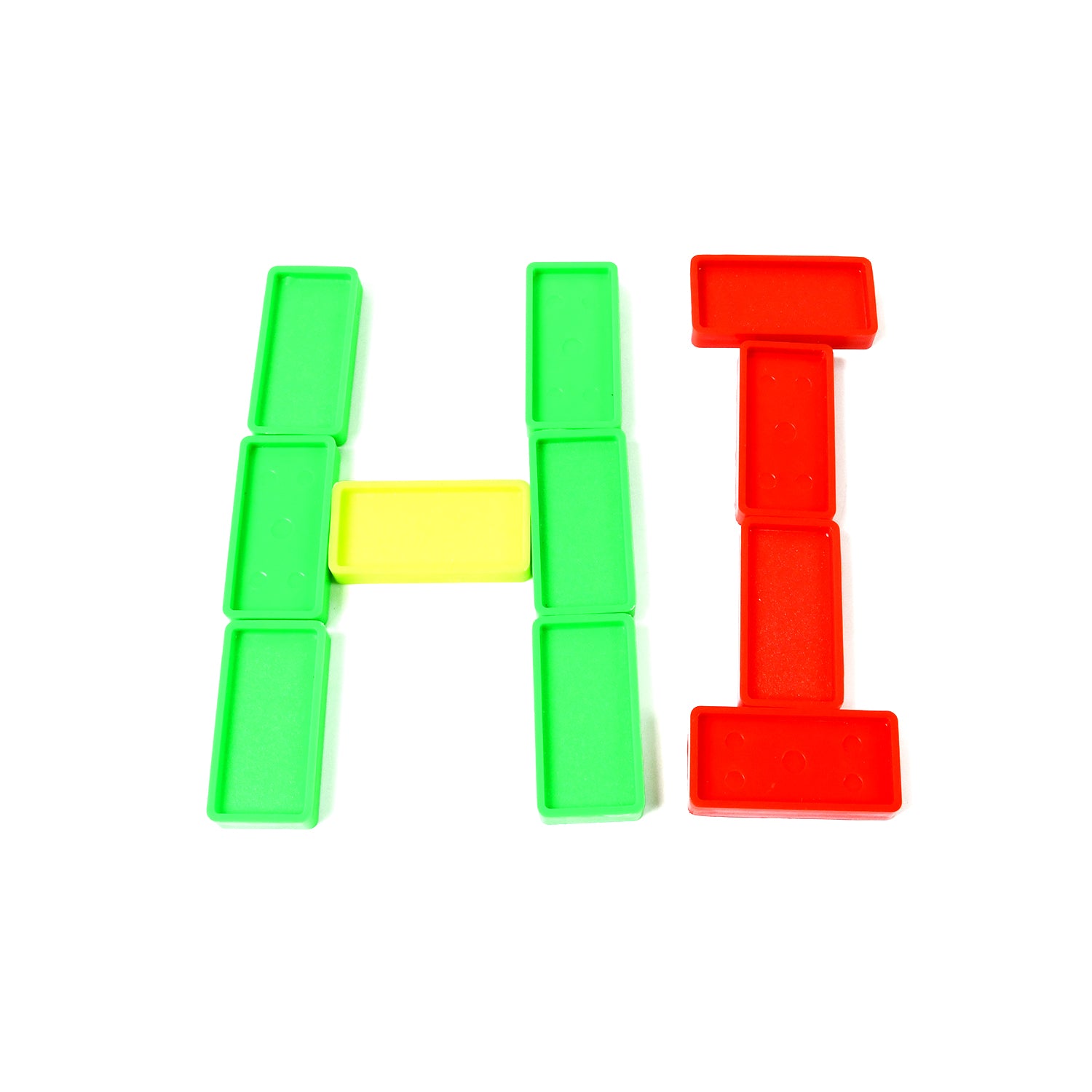 Kids' Wukusy 120 domino blocks set with colorful plastic dominoes for stacking and play, ideal for children’s educational toys.