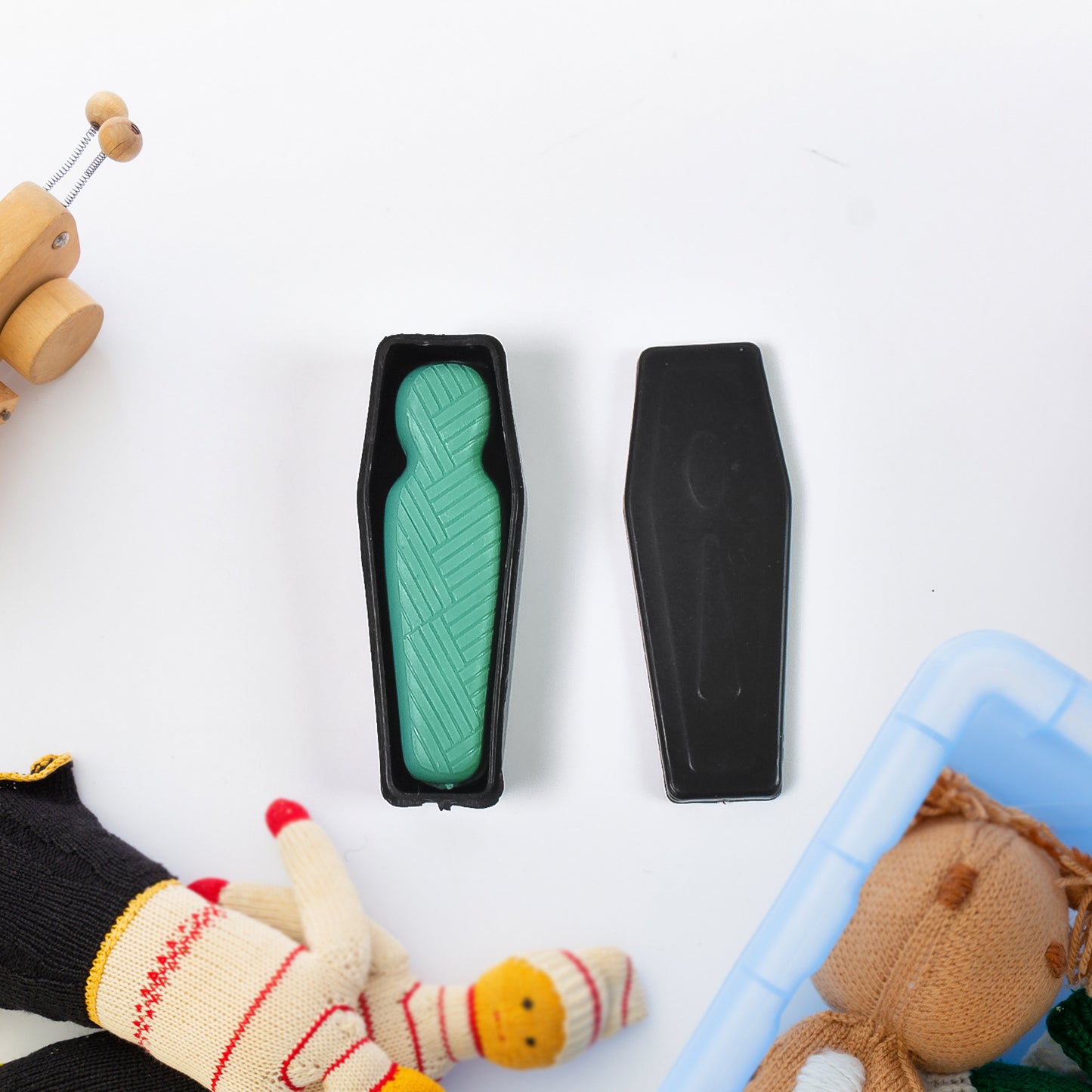 Wukusy Magic Mummy Mystery Trick Toy in mixed colors, showcasing the mummy case with intricate design and playful toy features.