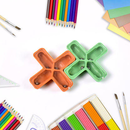 Wukusy Magic Toys Magic Cross puzzle in multiple colors, a fun magic trick toy for kids and adults, featuring a colorful design.