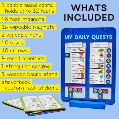 Wukusy Magnetic Board Sticker Book with activity cards for kids, featuring colorful magnetic scenes and creative play features.