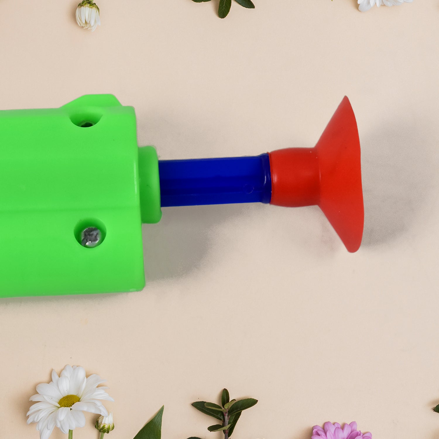 Wukusy medium size plastic toy gun with five soft suction dart bullets, ideal for safe outdoor play.
