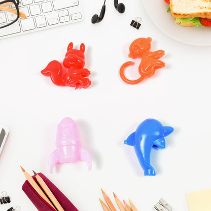 Colorful Mix Character Monkey, Fish, and Cat pencil top toy by Wukusy, featuring playful animal designs for kids.