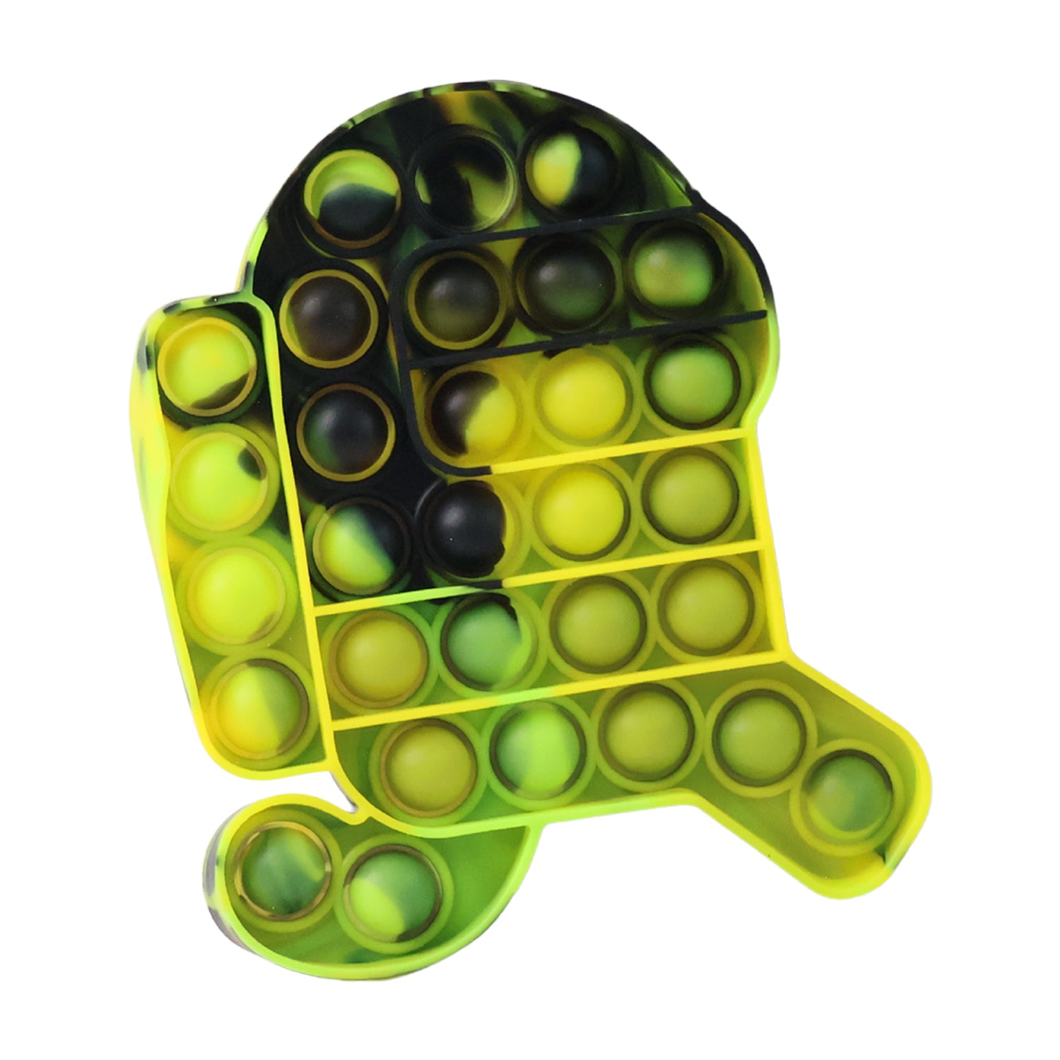 Wukusy premium astronaut silicone Pop It fidget toy, colorful and reusable for stress relief and sensory play.