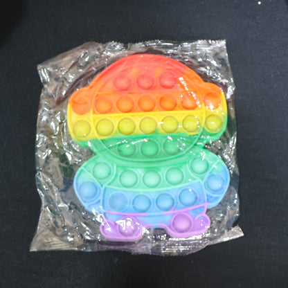 Wukusy premium astronaut silicone Pop It fidget toy with colorful bubbles, designed for stress relief and sensory play.