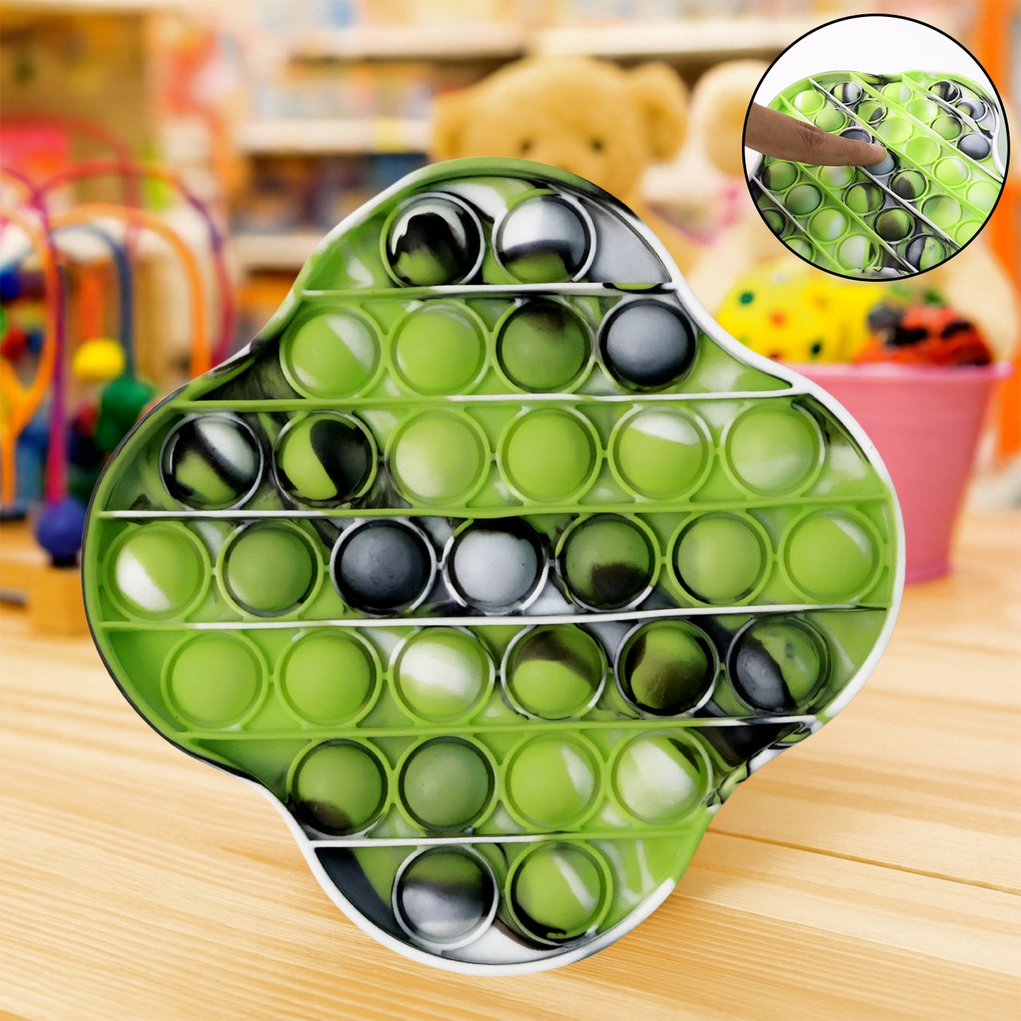 Wukusy premium cloud-shaped silicone Pop It fidget toy with colorful bubbles for sensory stress relief and fun.