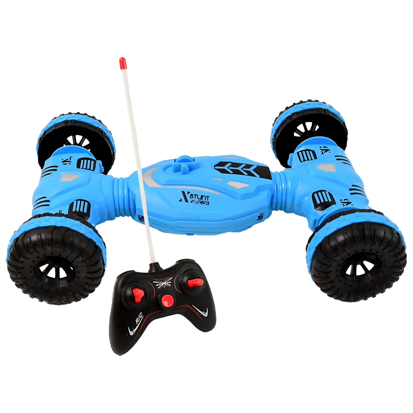 Wukusy RC stunt car toy with remote control, featuring vibrant colors and sleek design for kids' outdoor and indoor play.