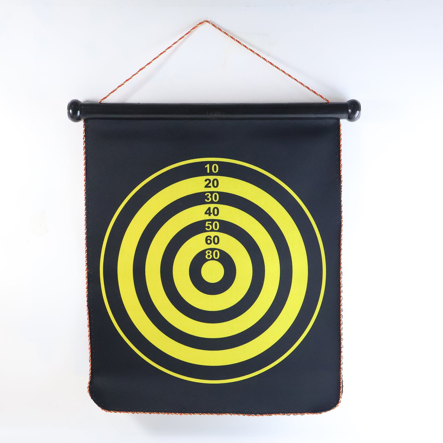 Wukusy roll-up double-sided dartboard game for kids, featuring colorful design and easy-to-assemble toy dartboard set