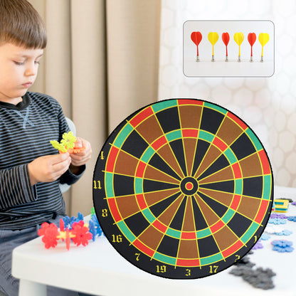 Wukusy roll-up double-sided dartboard game set, featuring a foldable design and double-sided target surfaces for fun indoor play.