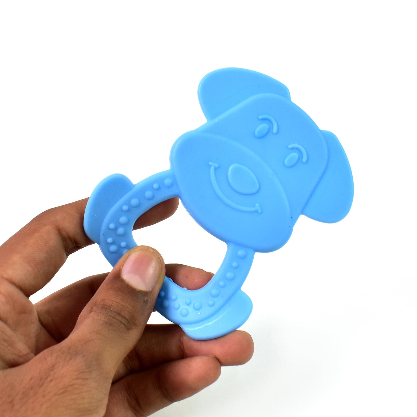 Wukusy silicone baby teether pack with colorful mix designs, soft and safe for soothing infants' gums.