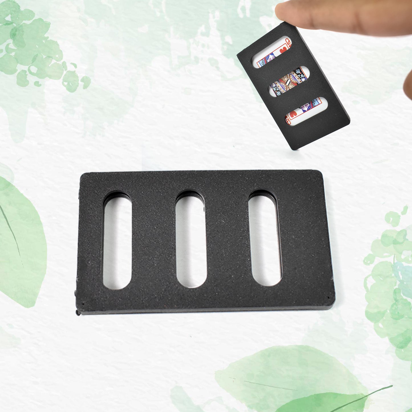 Wukusy small magic card frame toy in mixed colors, designed for holding playing or collectible cards, colorful and playful.