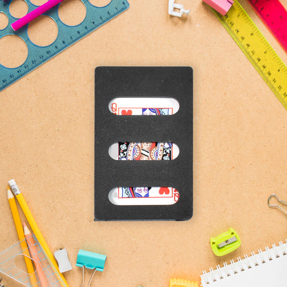 Wukusy small magic card frame toy in mixed colors, designed for children to display and protect collectible cards.