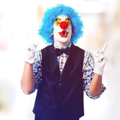 Small plastic Joker clown nose toy by Wukusy, in mixed colors, perfect for dress-up and costume play for children.