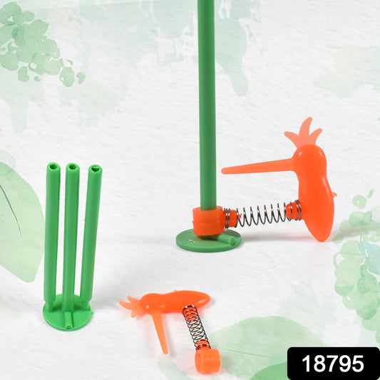 Colorful Wukusy small woodpecker toy, fun wooden toy for kids, featuring a mix of vibrant colors and playful design.