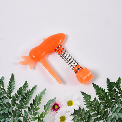Small Wukusy Woodpecker Fun Toy in mixed colors, colorful and playful wooden toy for children, single piece.
