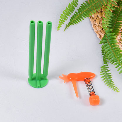 Wukusy small woodpecker fun toy in mixed colors, a colorful wooden toy designed for children’s play and entertainment.