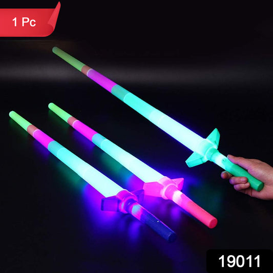 Wukusy glow-in-the-dark flashing toy sword with LED lights, ideal for kids' play and imaginative adventures