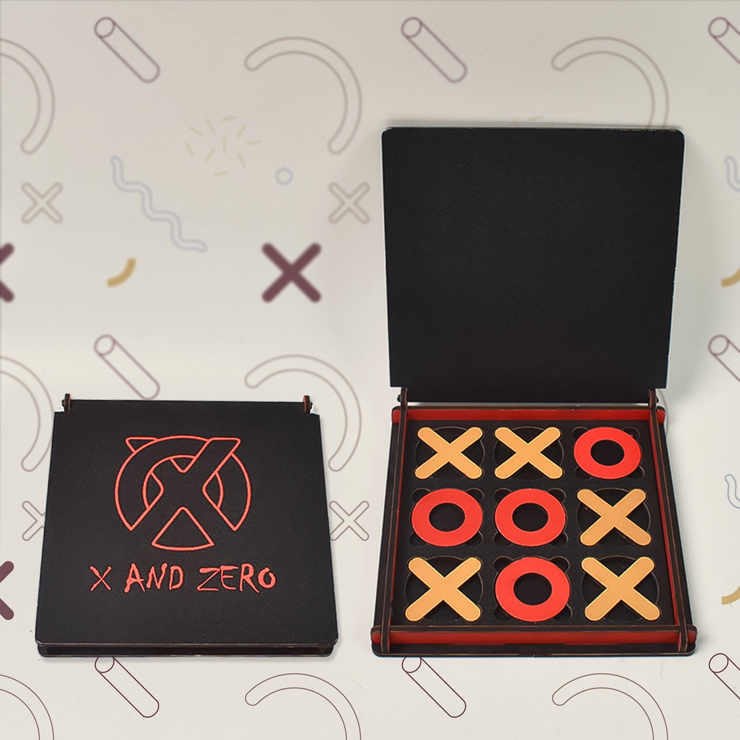 Wukusy X Zero wooden board game set with colorful pieces and game board, ideal for family or casual play.