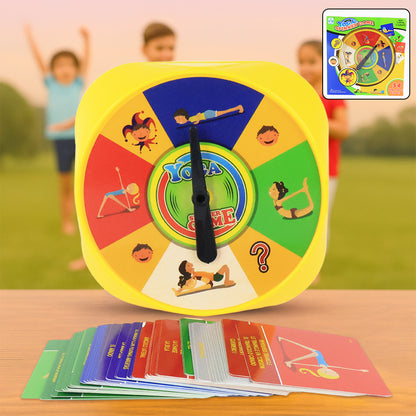 Wukusy yoga spinner game set for kids and adults, colorful toy with spinning components for interactive play and fun.