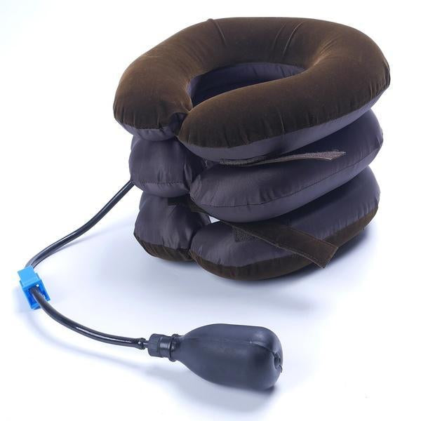 Wukusy 514 Three Layers Neck Traction Pillow, travel-friendly cervical support pillow with layered design for comfort and neck relief.