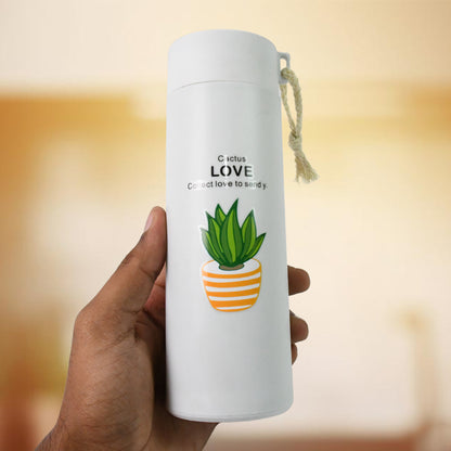 Wukusy outdoor sport glass water bottle, 450 ml, leakproof travel bottle designed for outdoor activities and hydration.